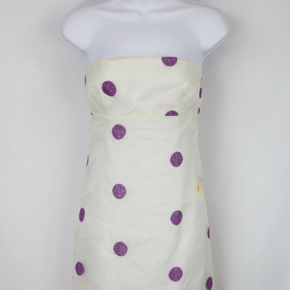 Tocca Polka Dot Strapless Dress Size 2 - Picture 1 of 7